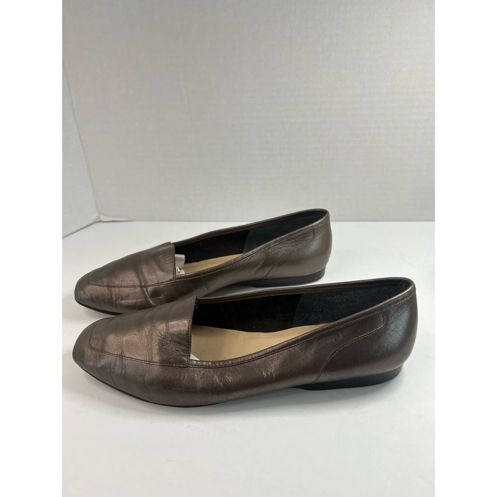 Enzo Angiolini Women’s‎ 90s  Liberty Bronze Leather Flats Loafers Size 8.5